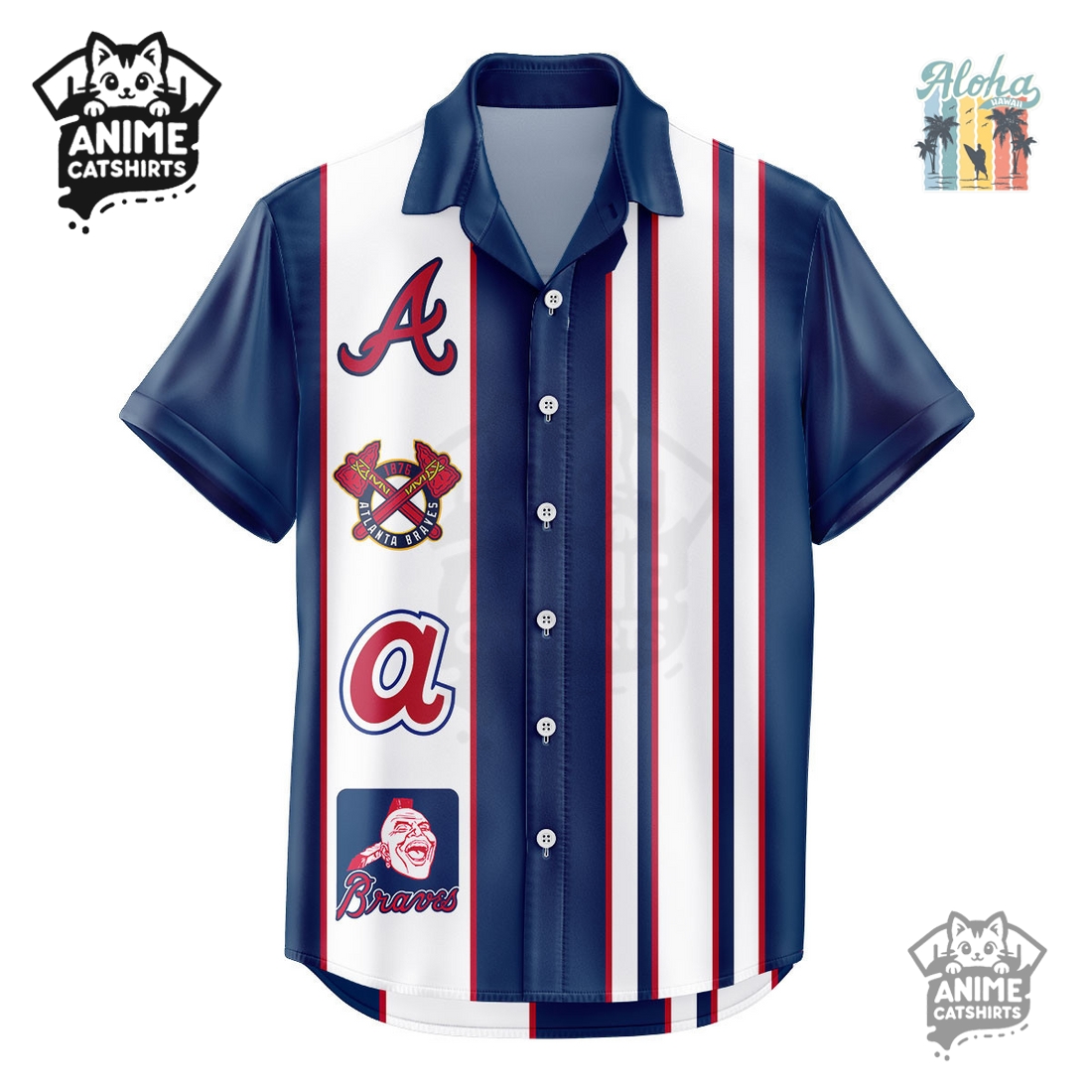 Atlanta Braves MLB Aloha Hawaiian Shirt
