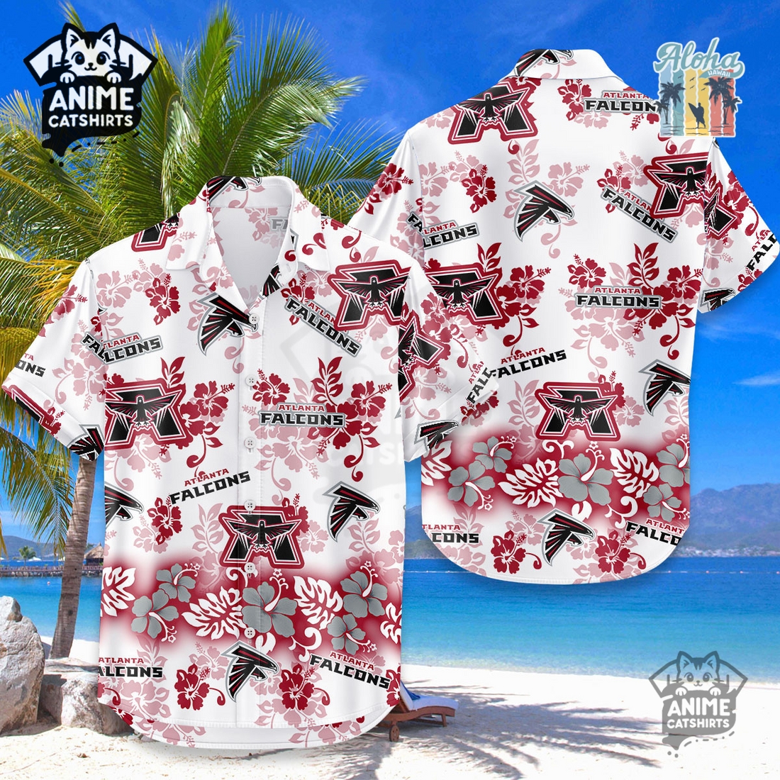 Atlanta Falcons Aloha Paradise NFL Hawaiian Shirt
