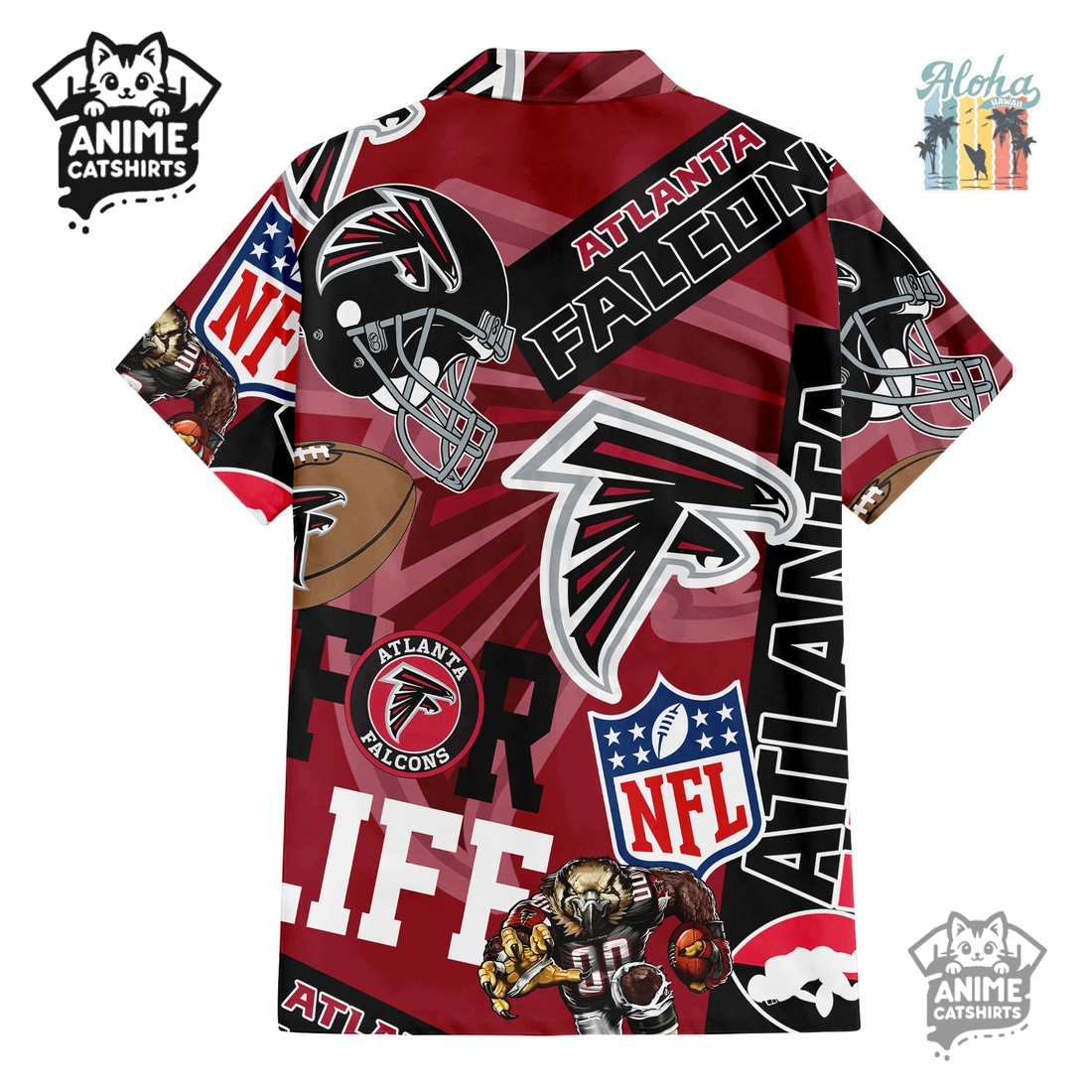 Atlanta Falcons NFL Aloha Shirt & Shorts Set