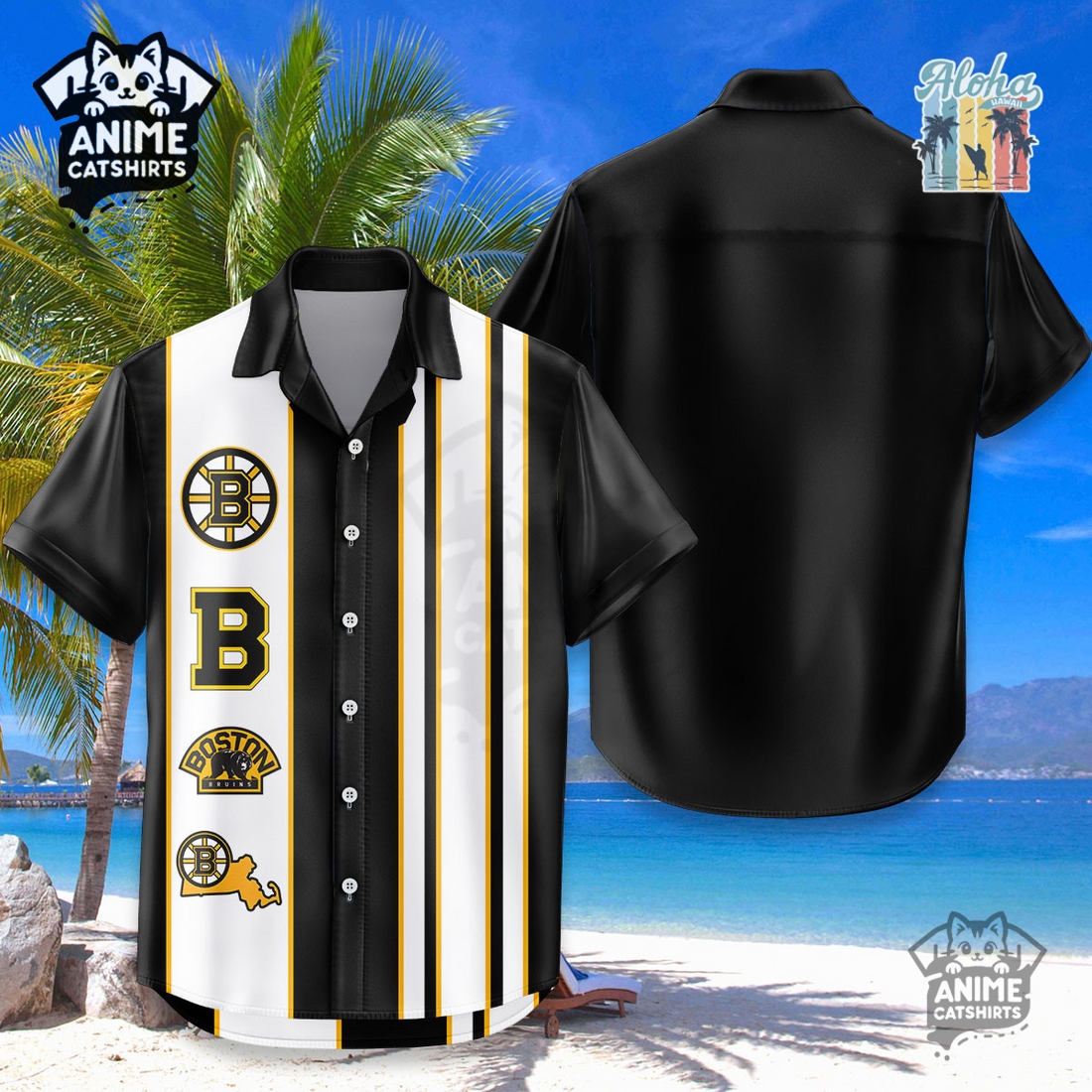 Boston Bruins NHL Hawaiian Shirt