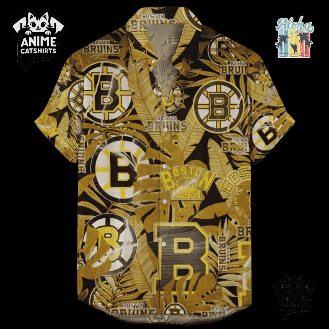 Boston Bruins Men’s NHL Hawaiian Shirt