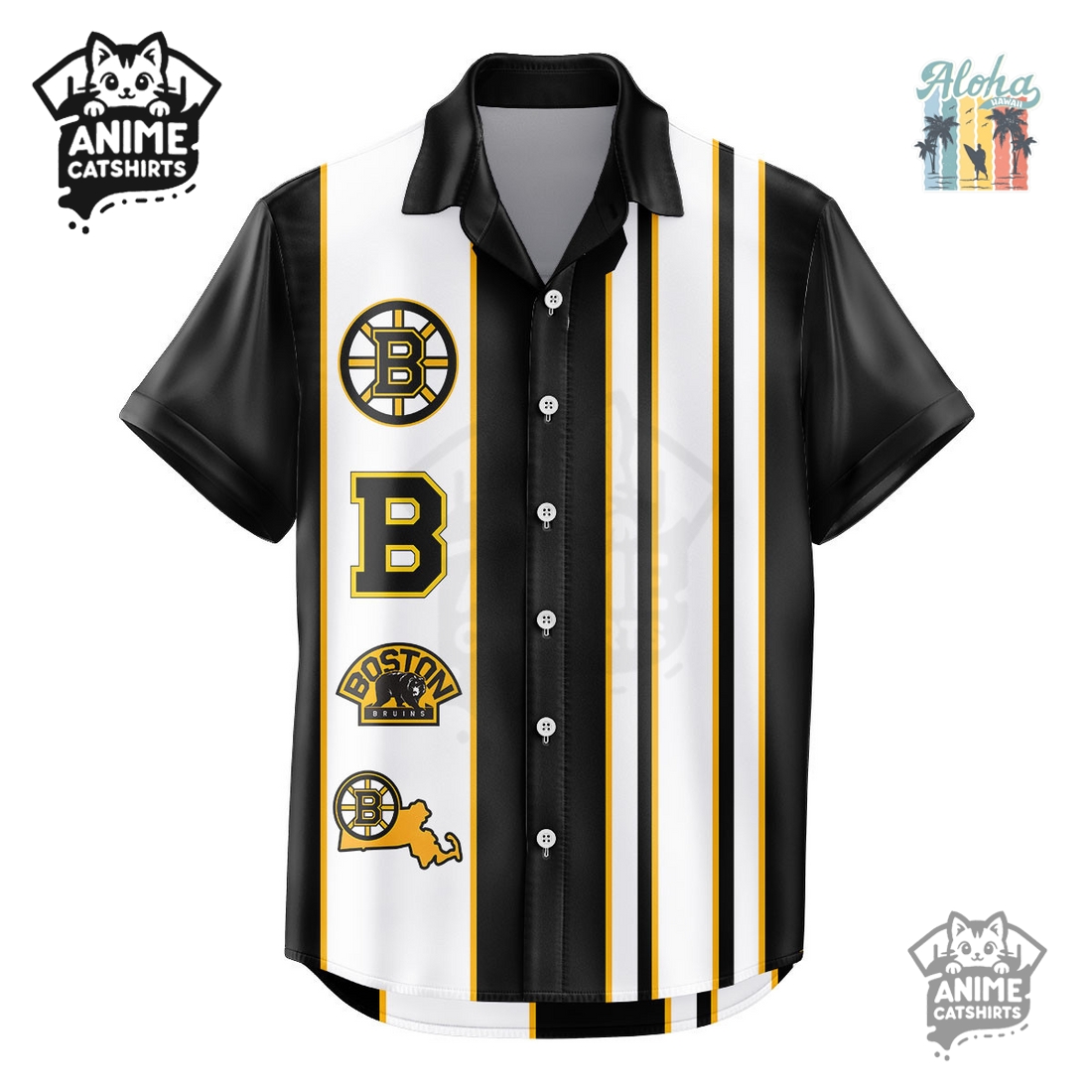 Boston Bruins NHL Hawaiian Shirt