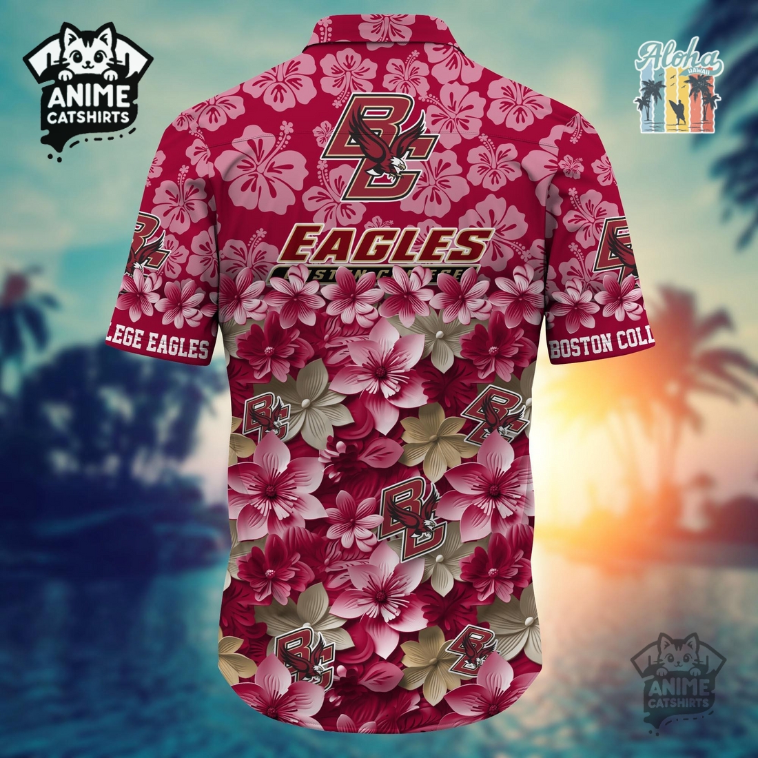 Boston College Eagles NFL Hawaiian Shirt Boston College Eagles NFL Hawaiian Shirt