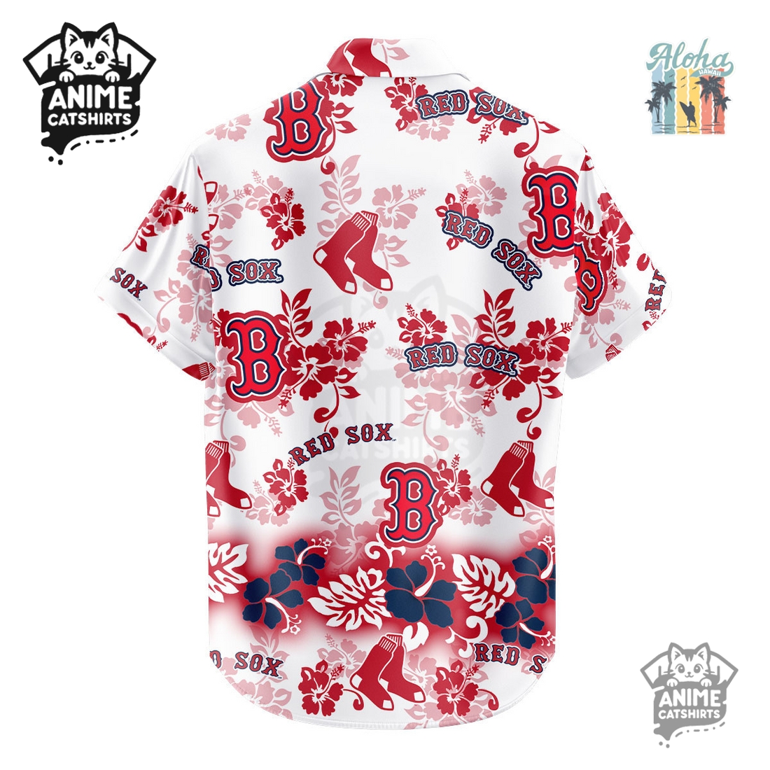 Boston Red Sox Aloha Paradise MLB Aloha Hawaiian Shirt Boston Red Sox Aloha Paradise MLB Aloha Hawaiian Shirt