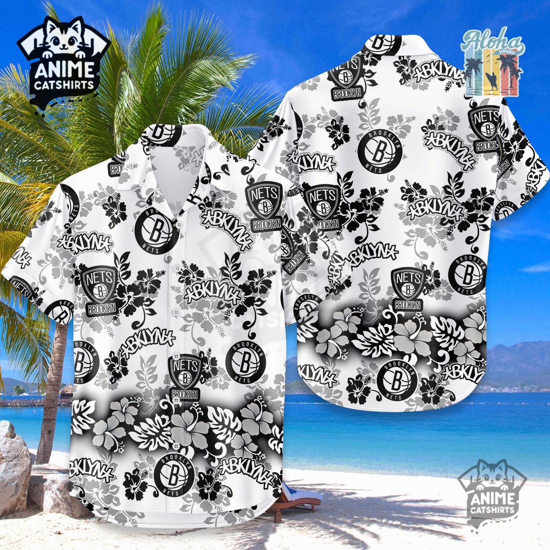 Brooklyn Nets Aloha Paradise NBA Hawaiian Shirt