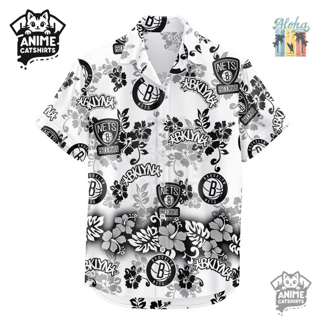 Brooklyn Nets Aloha Paradise NBA Hawaiian Shirt