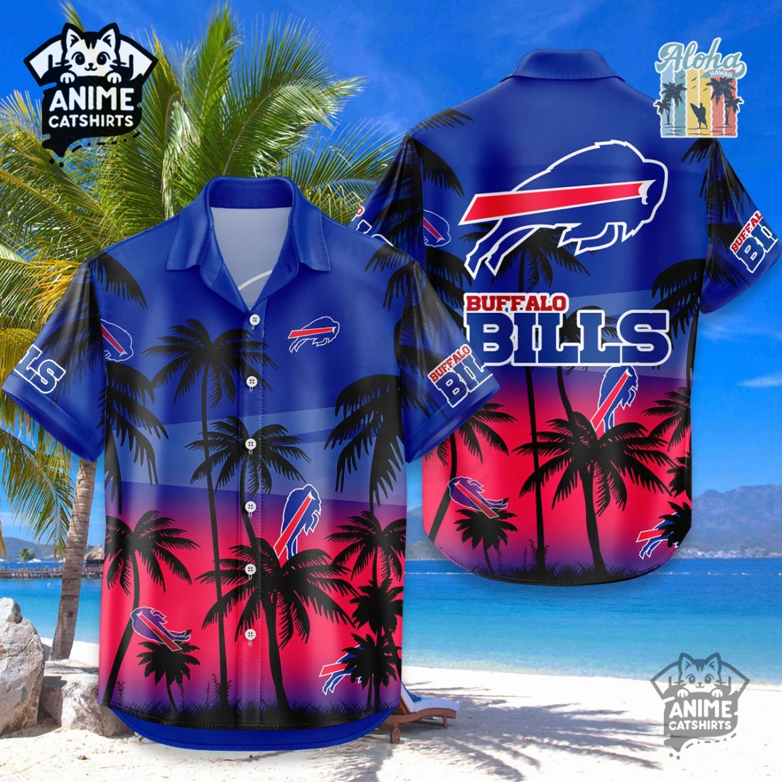 Buffalo Bills NFL Aloha Shirt