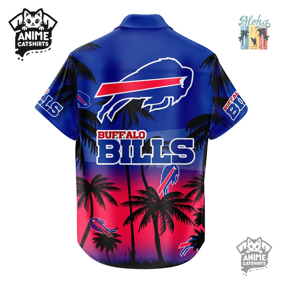 Buffalo Bills NFL Aloha Shirt Buffalo Bills NFL Aloha Shirt