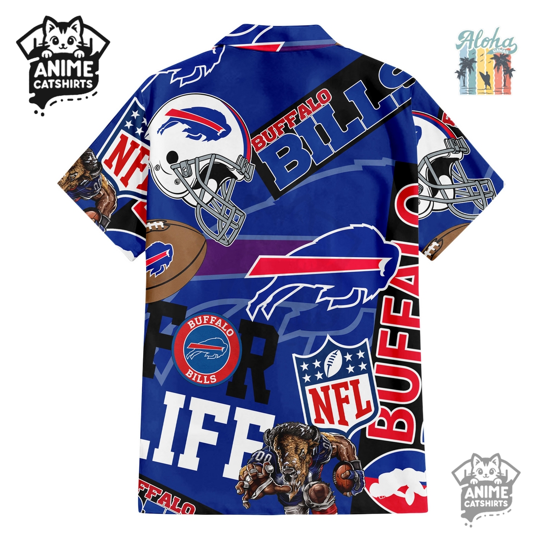 Buffalo Bills NFL Aloha Shirt & Shorts Set
