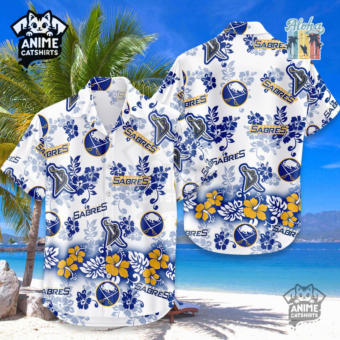 Buffalo Sabres Aloha Paradise NHL Hawaiian Shirt