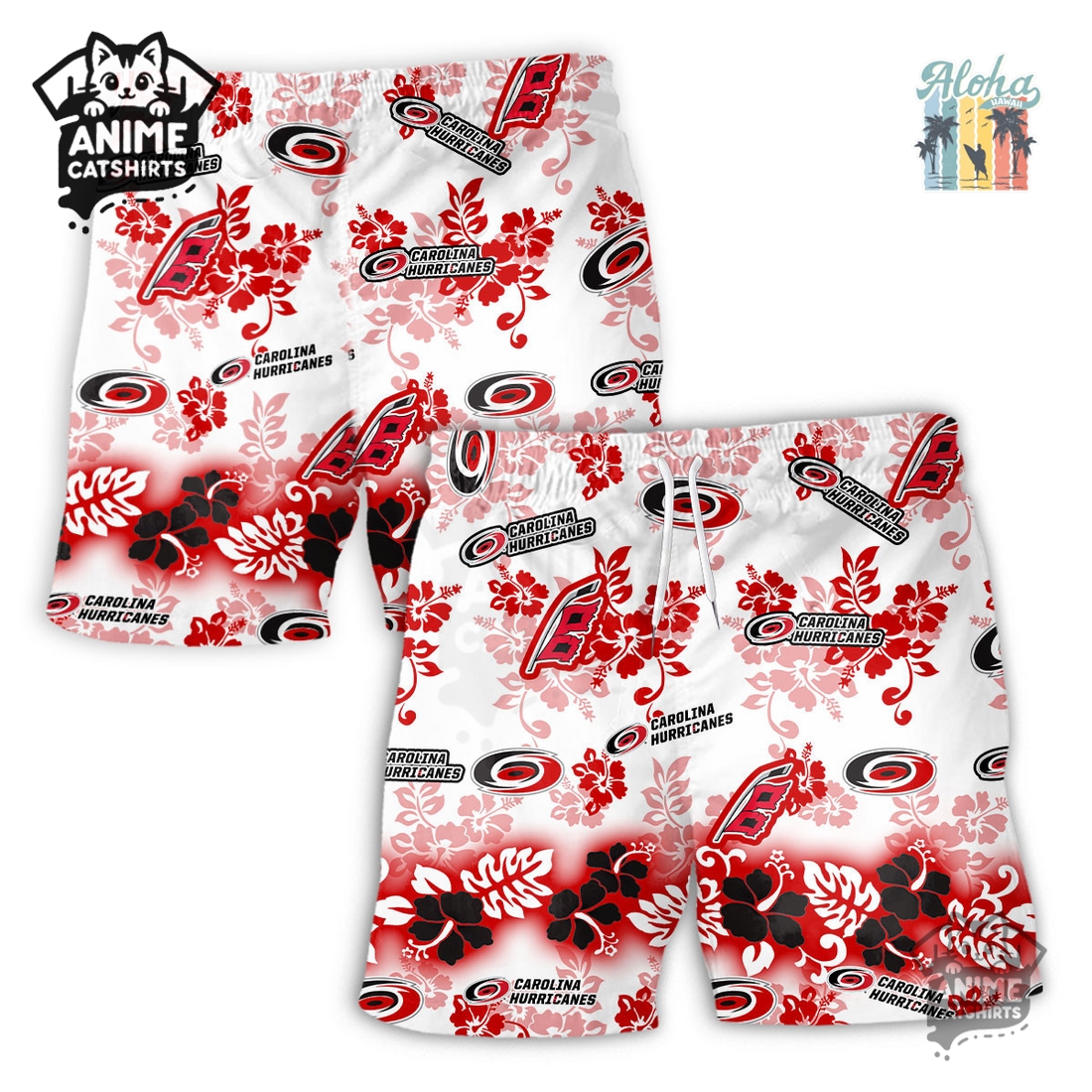 Carolina Hurricanes Aloha Paradise NHL Hawaiian Short