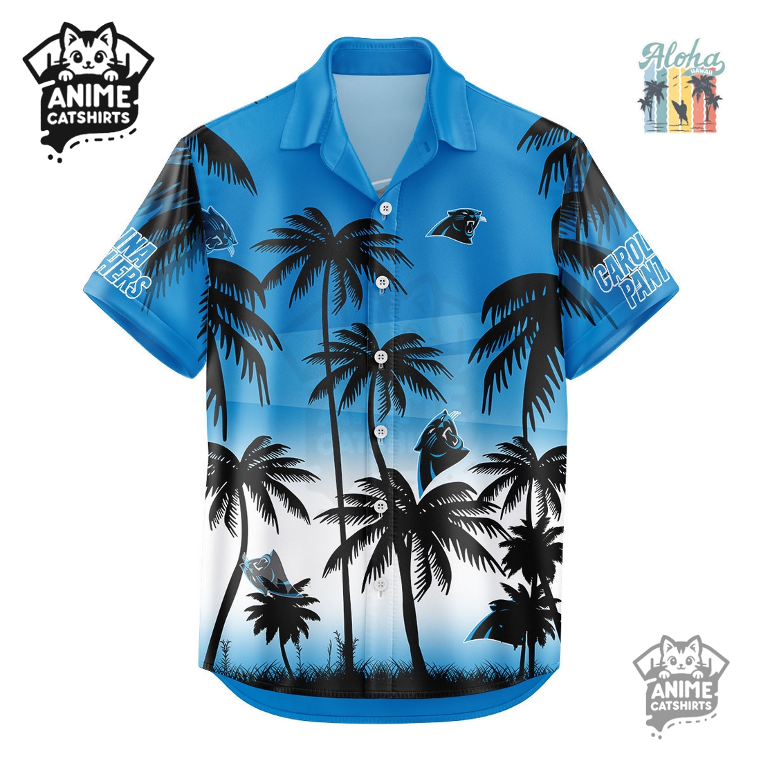 Carolina Panthers NHL Aloha Shirt