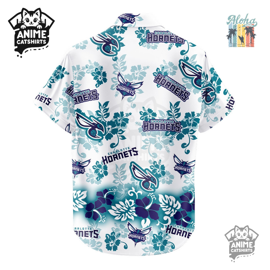 Charlotte Hornets Aloha Paradise NBA Hawaiian Shirt Charlotte Hornets Aloha Paradise NBA Hawaiian Shirt