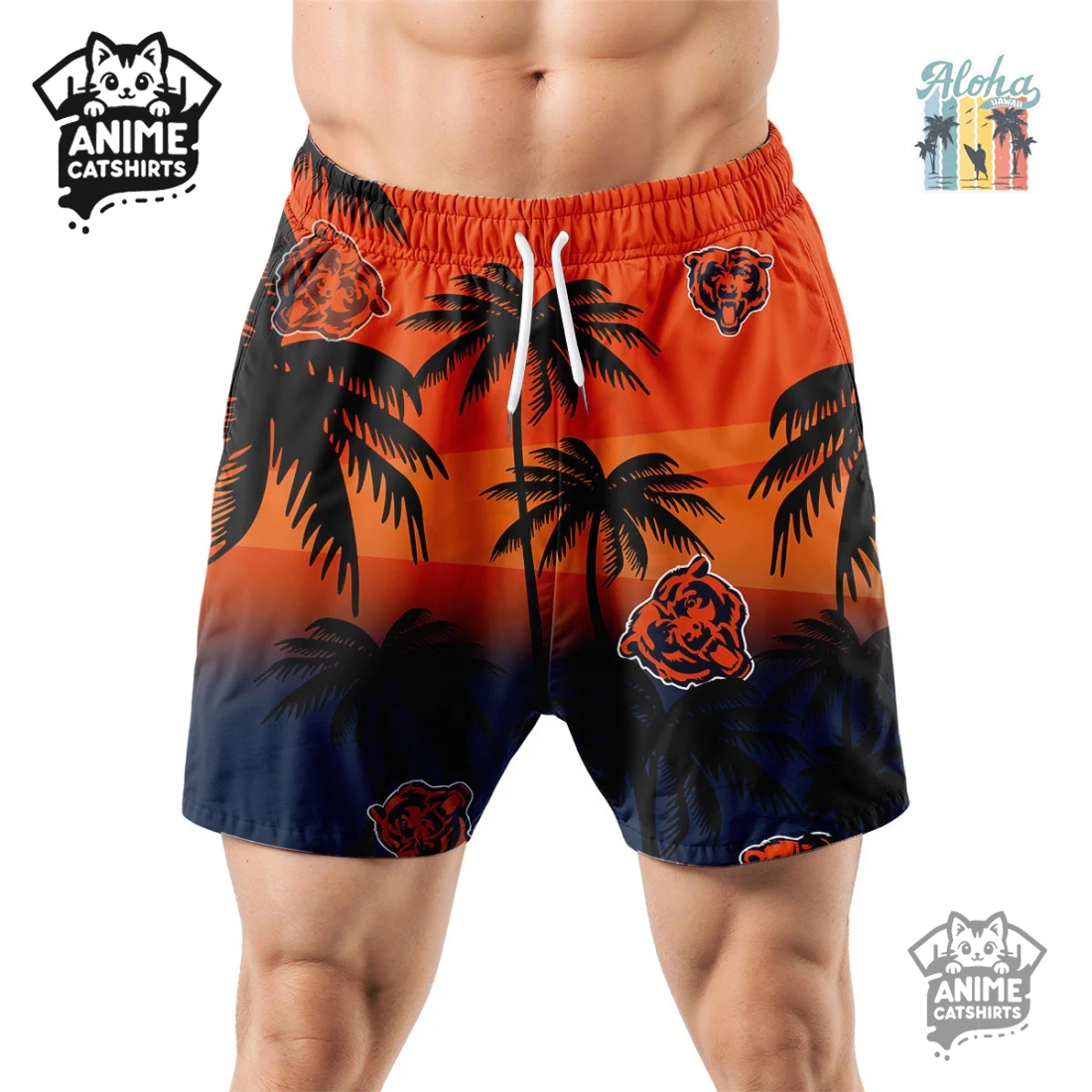 Chicago Bears NFL Aloha Shirt Chicago Bears NFL Aloha Shirt