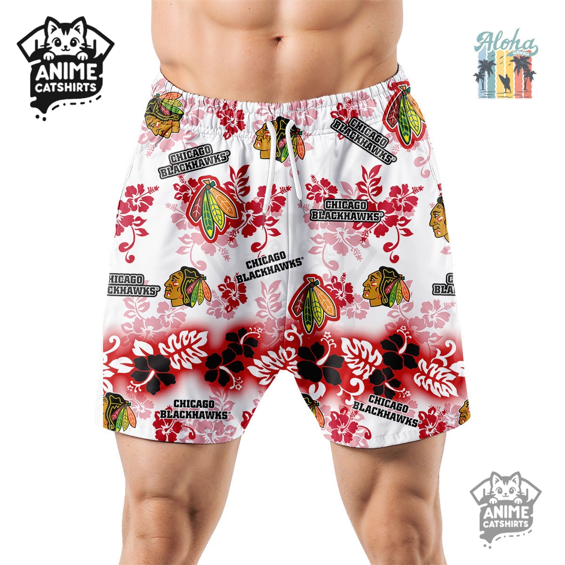 Washington Commanders Aloha Paradise NFL Hawaiian Short Washington Commanders Aloha Paradise NFL Hawaiian Short