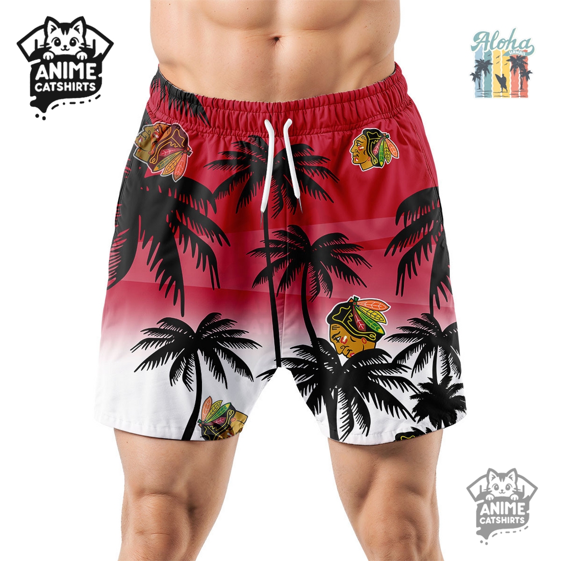 Chicago Blackhawks NHL Aloha Shirt Chicago Blackhawks NHL Aloha Shirt