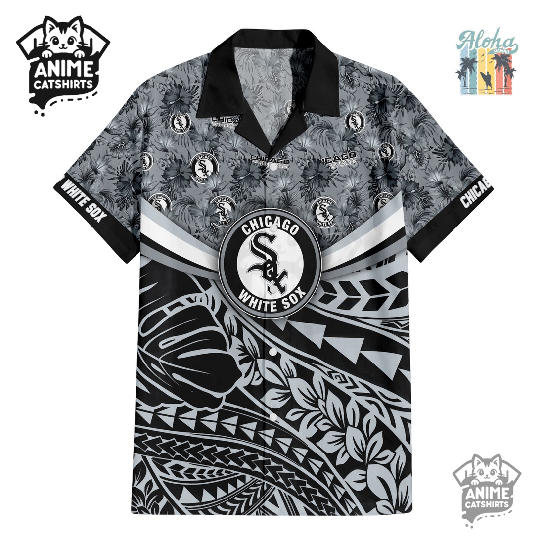 Chicago White Sox Hawaiian Shirt & Shorts Set Chicago White Sox Hawaiian Shirt & Shorts Set