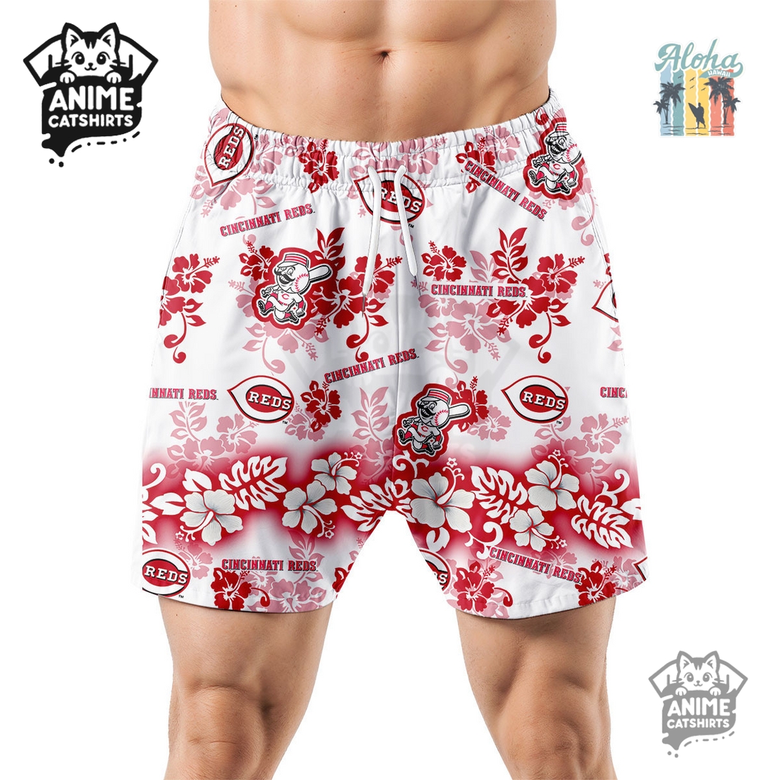 Baltimore Ravens Aloha Paradise NFL Hawaiian Short