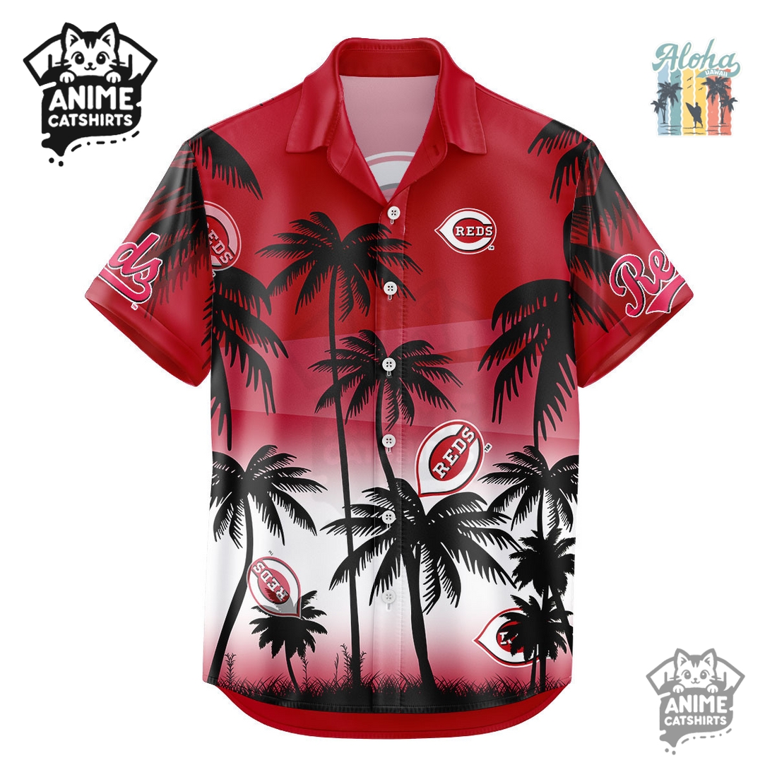 Cincinnati Reds MLB Aloha Shirt