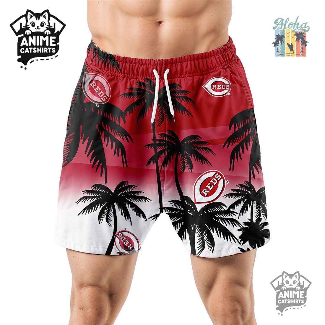 Cincinnati Reds MLB Aloha Shirt Cincinnati Reds MLB Aloha Shirt