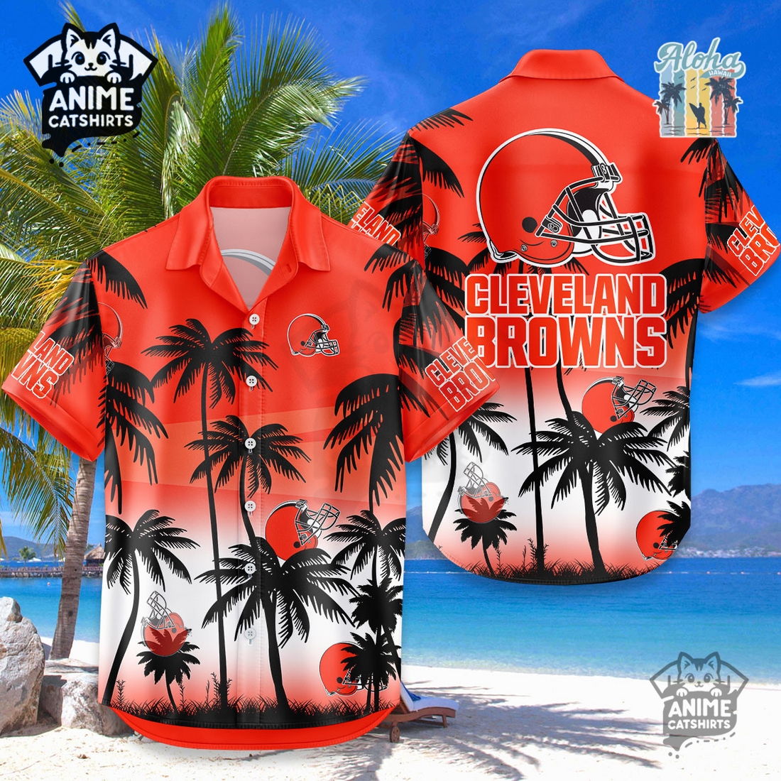 Cleveland Browns NFL Aloha Shirt