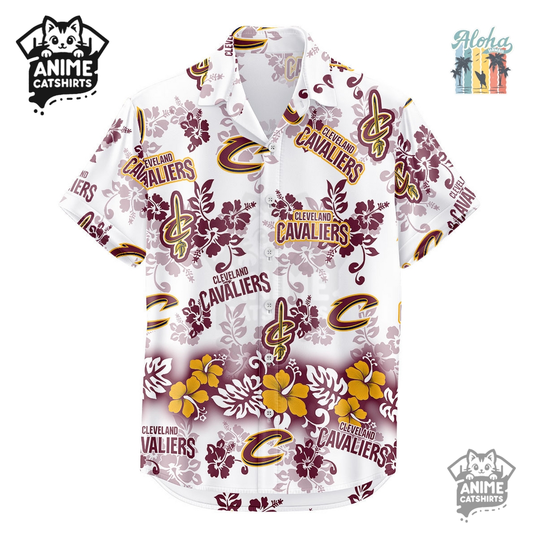 Cleveland Cavaliers Aloha Paradise NBA Hawaiian Shirt