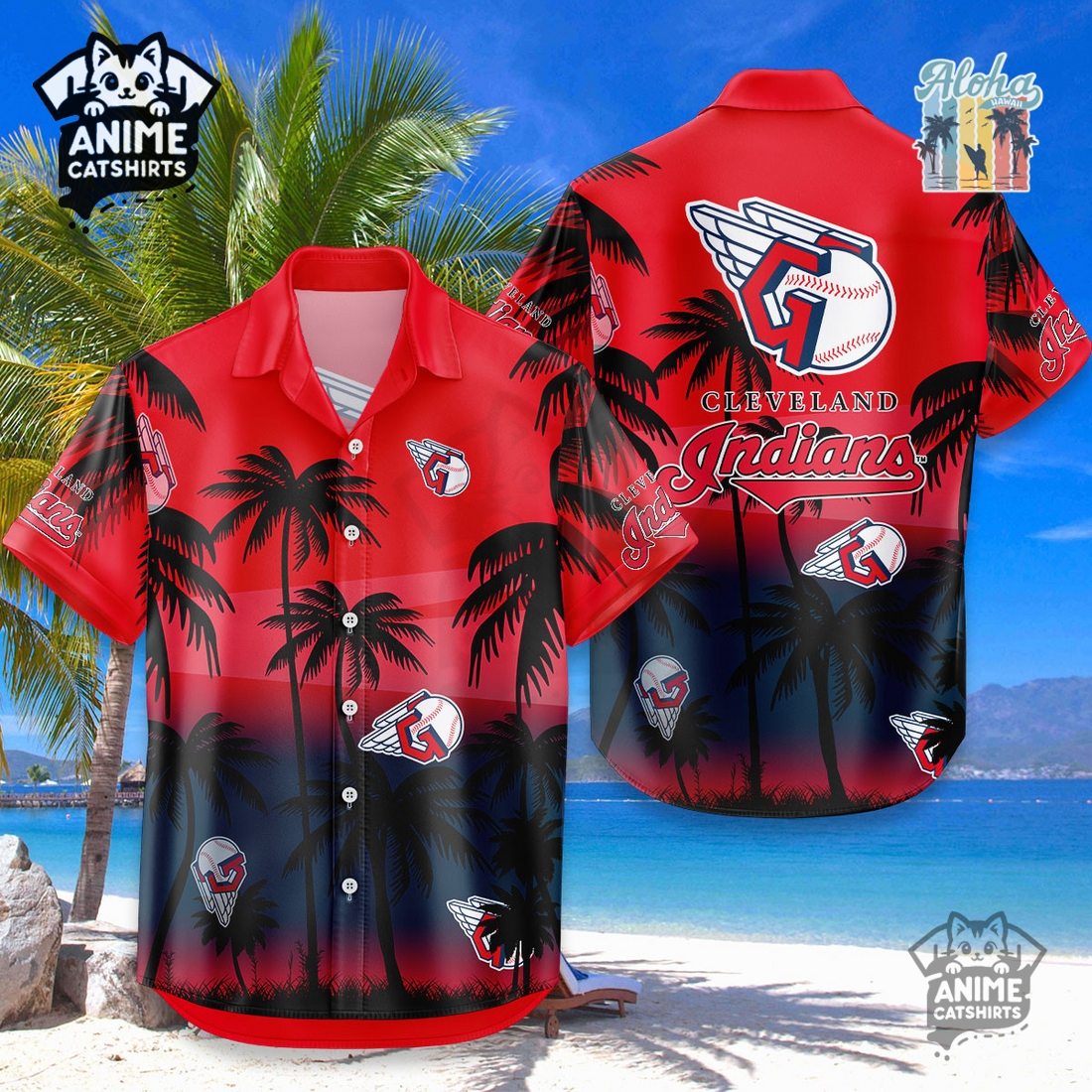 Cleveland Guardians MLB Aloha Shirt