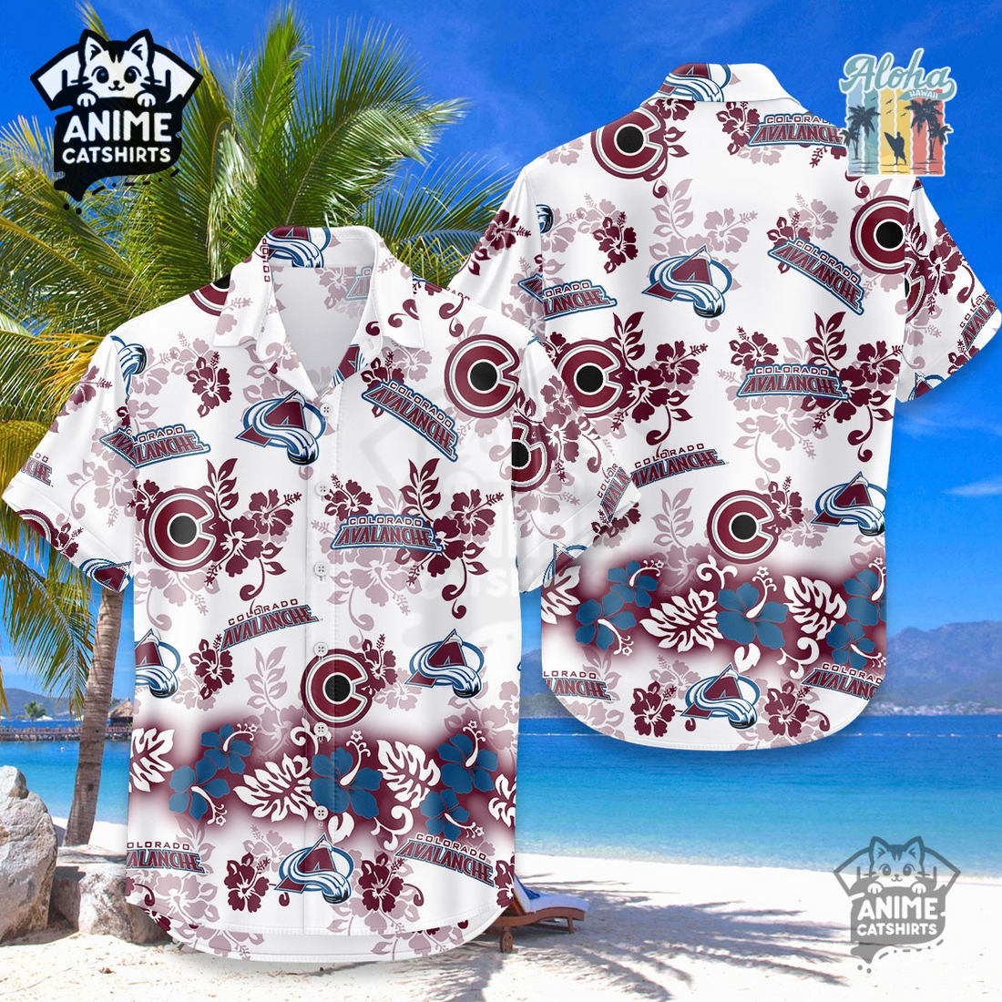Colorado Avalanche Aloha Paradise NHL Hawaiian Shirt