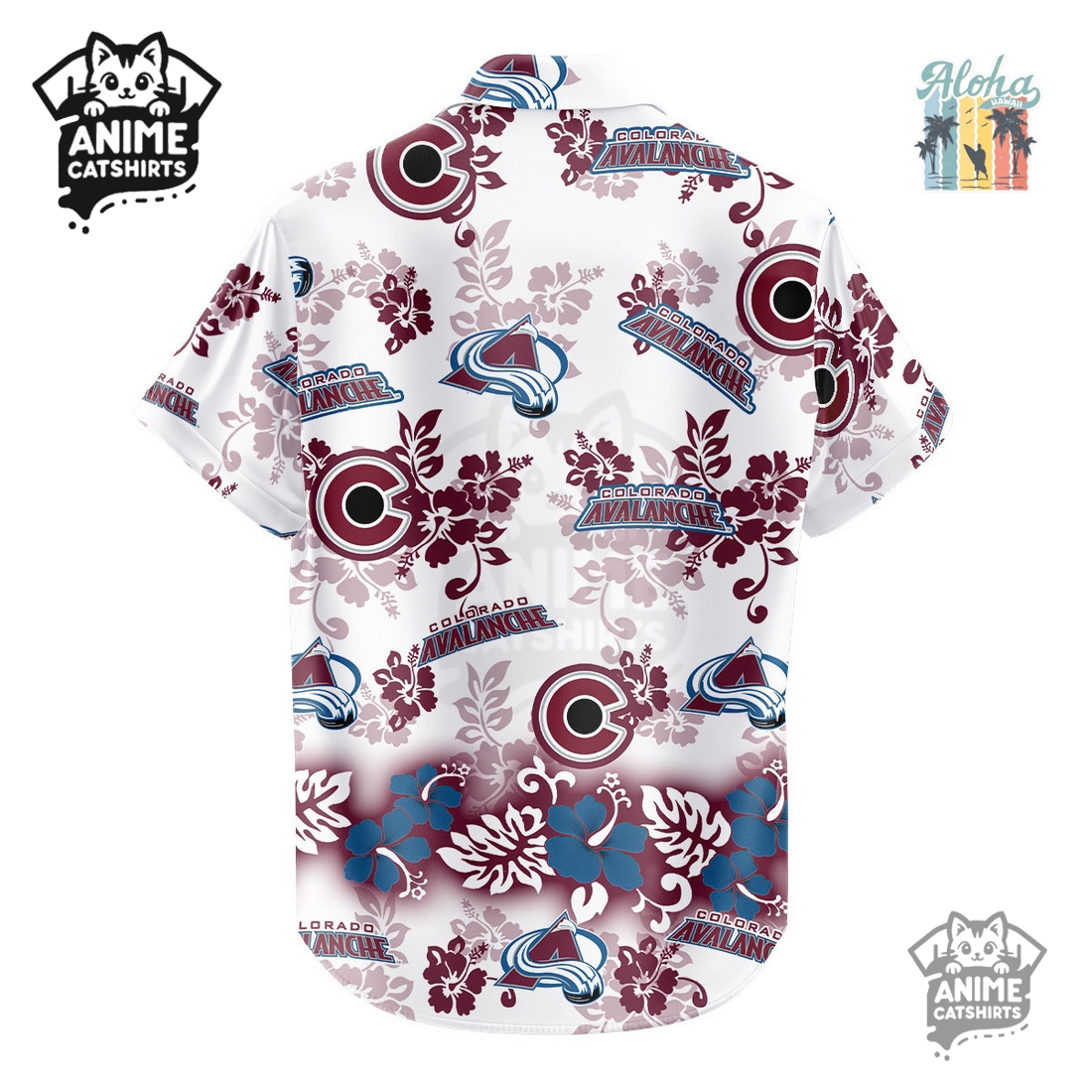 Colorado Avalanche Aloha Paradise NHL Hawaiian Shirt Colorado Avalanche Aloha Paradise NHL Hawaiian Shirt