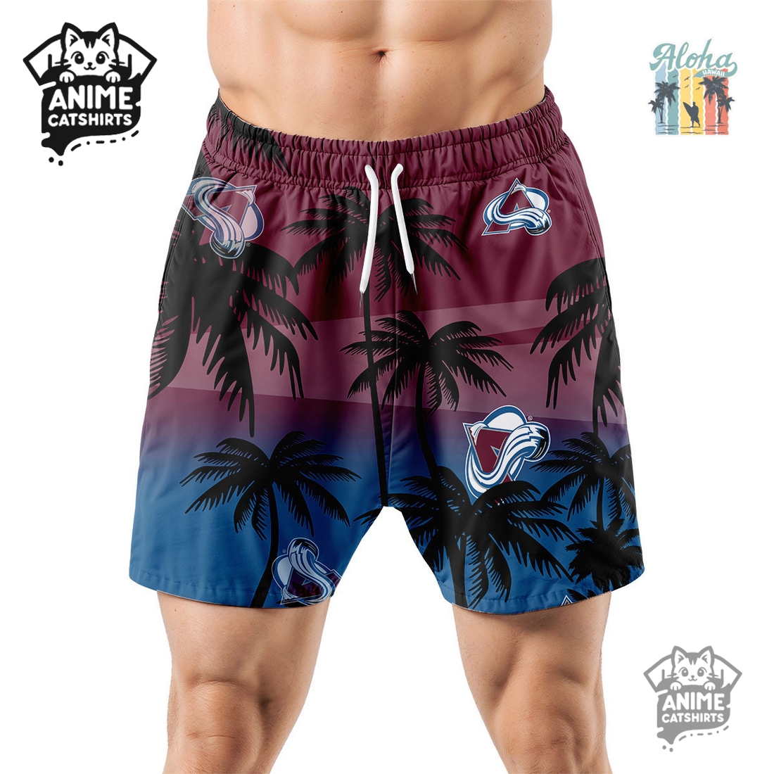 Colorado Avalanche NHL Aloha Shirt Colorado Avalanche NHL Aloha Shirt