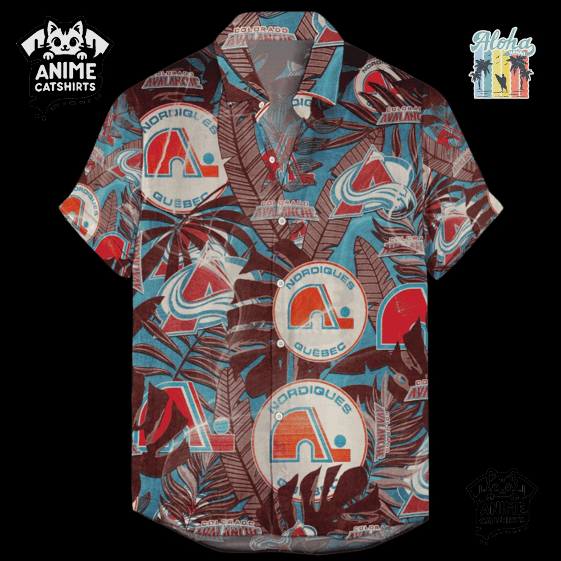 Colorado Avalanche Men’s NHL Hawaiian Shirt Colorado Avalanche Men’s NHL Hawaiian Shirt
