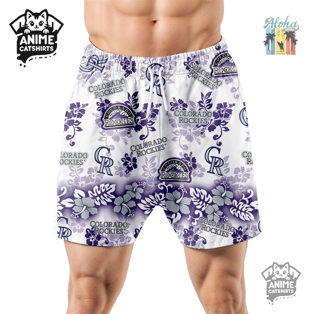 Atlanta Braves Aloha Paradise Hawaiian Short Atlanta Braves Aloha Paradise Hawaiian Short