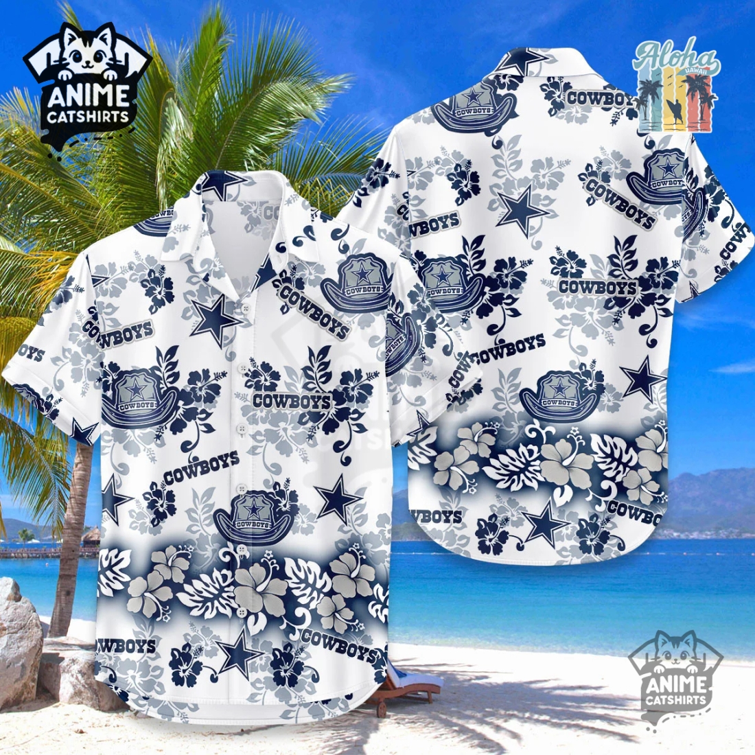 Dallas Cowboys Aloha Paradise NFL Hawaiian Shirt