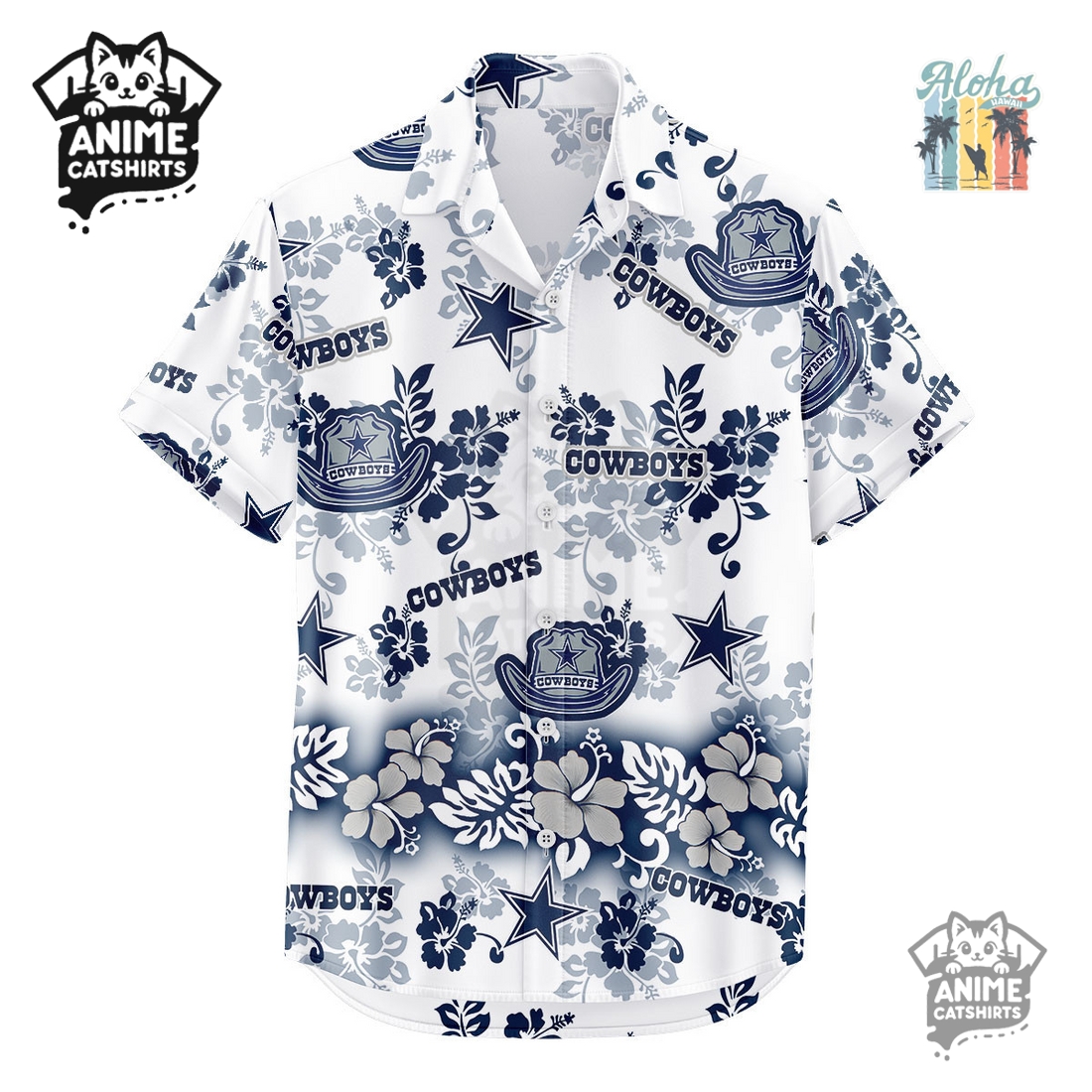 Dallas Cowboys Aloha Paradise NFL Hawaiian Shirt
