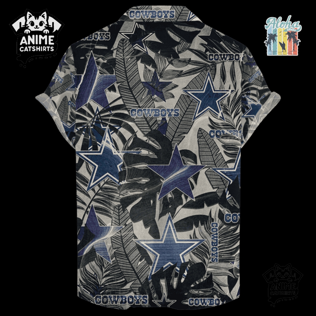 Dallas Cowboys Retro Logo Revolutions NFL Hawaiian Shirt