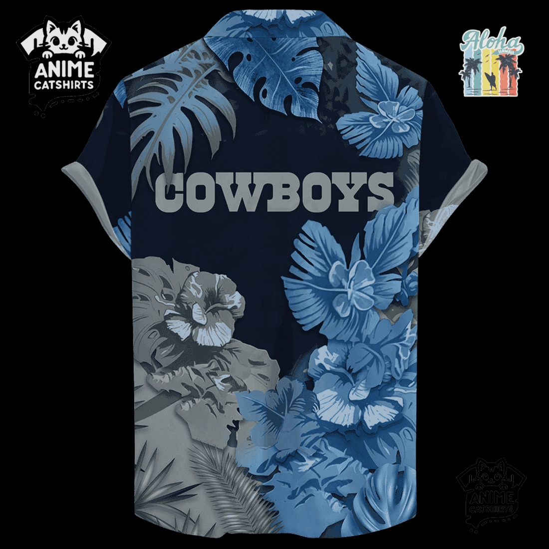 Dallas Cowboys Signature Skull NFL Hawaiian Shirt Dallas Cowboys Signature Skull NFL Hawaiian Shirt