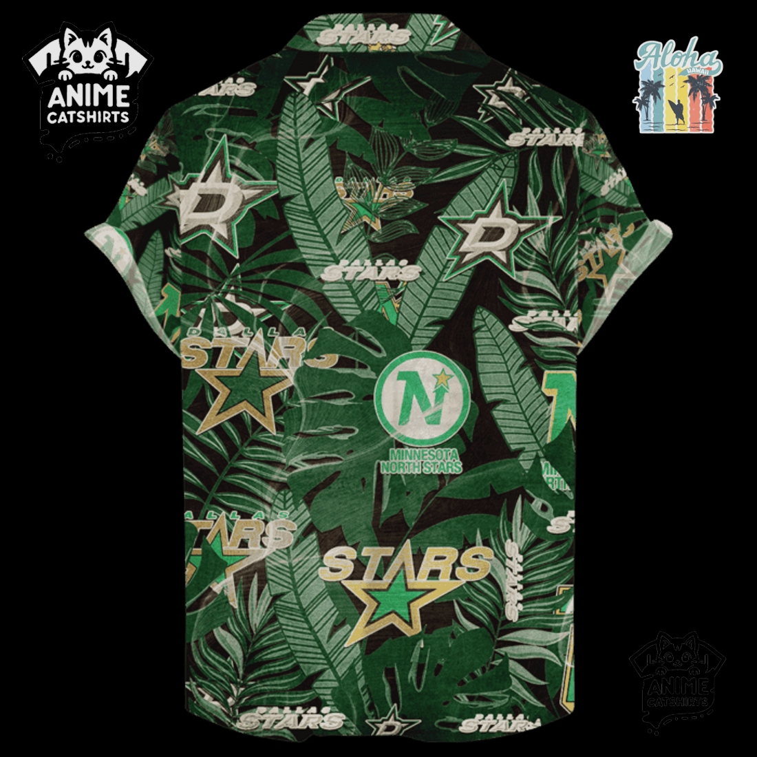 Dallas Stars Men’s NHL Hawaiian Shirt Dallas Stars Men’s NHL Hawaiian Shirt