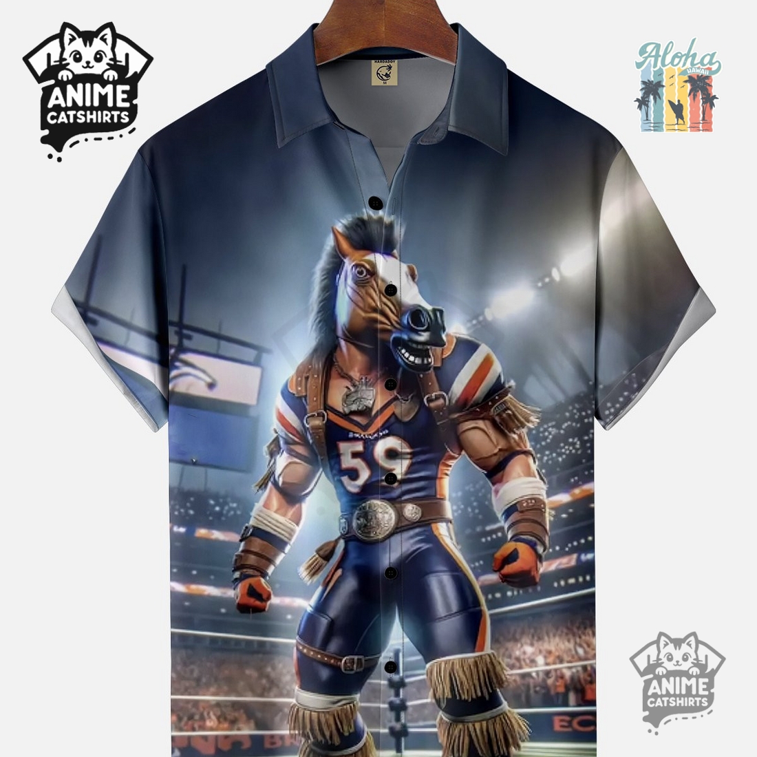 Denver Broncos Art NFL Hawaiian Shirt