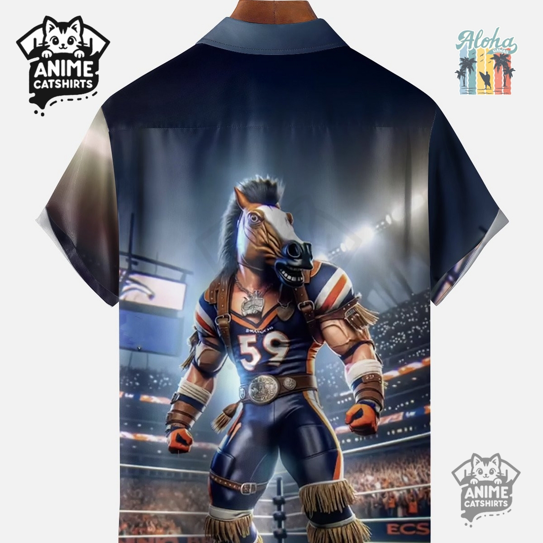 Denver Broncos Art NFL Hawaiian Shirt