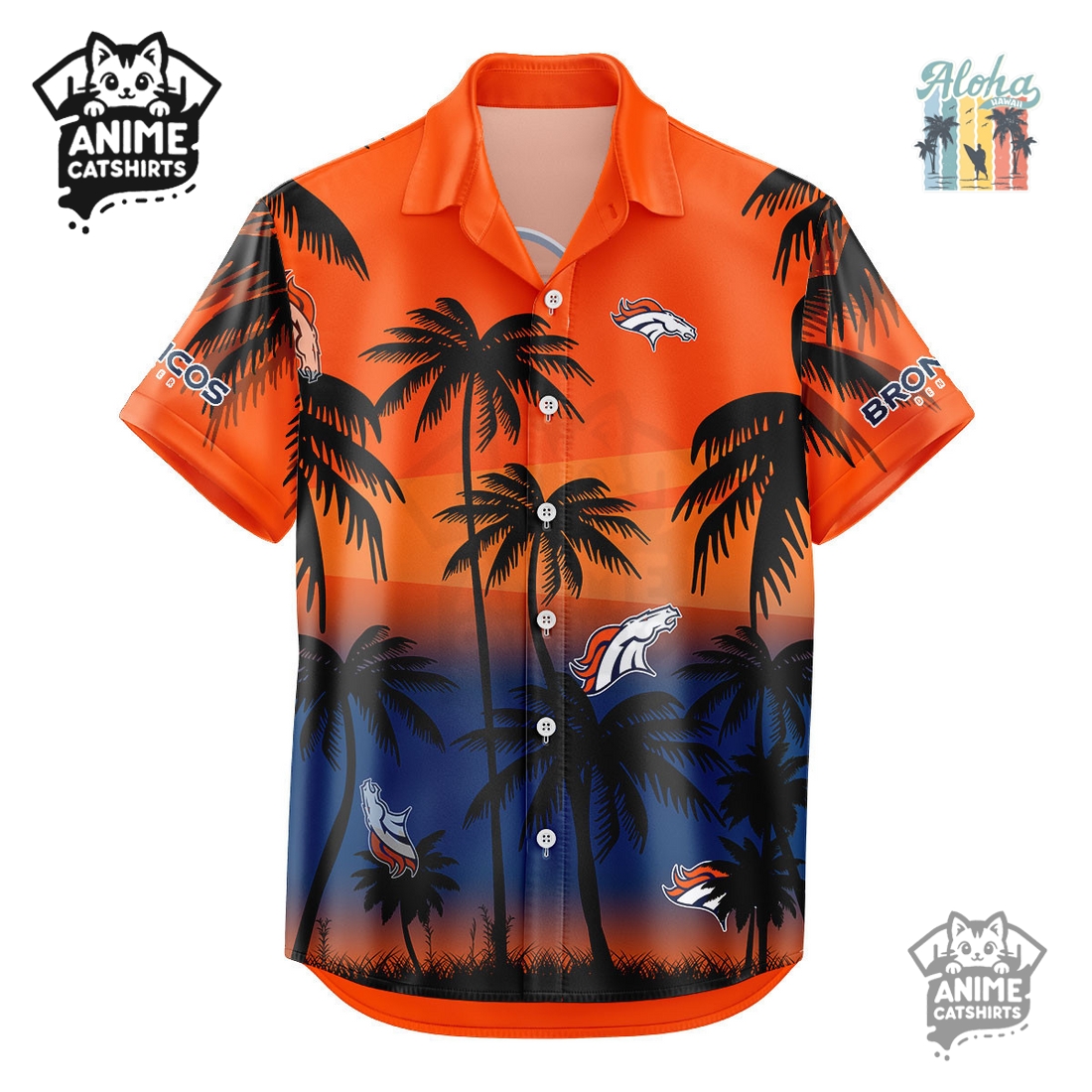 Denver Broncos NFL Aloha Shirt
