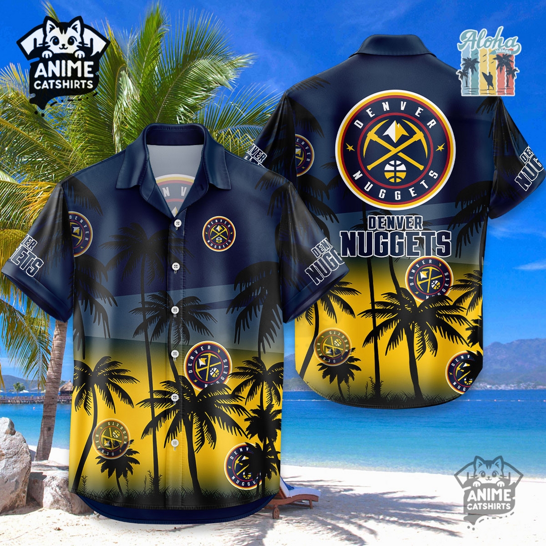 Denver Nuggets NBA Aloha Shirt