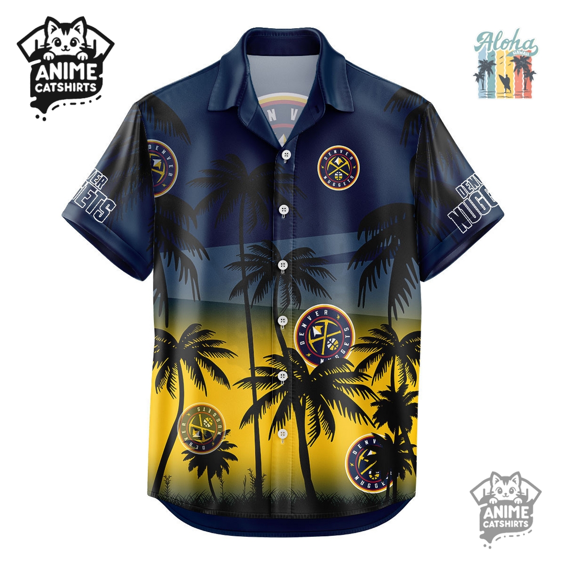 Denver Nuggets NBA Aloha Shirt