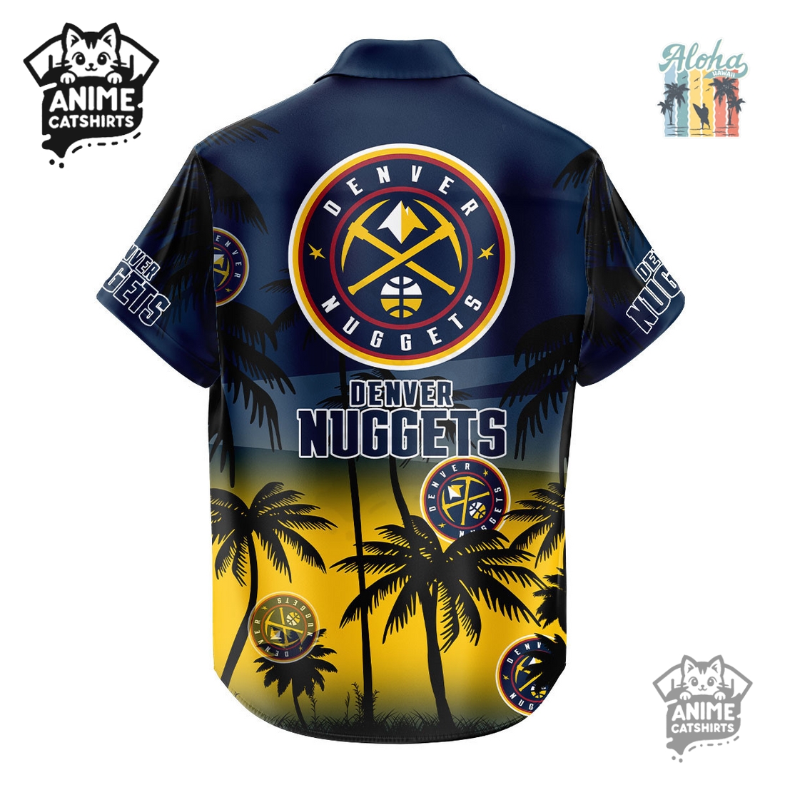 Denver Nuggets NBA Aloha Shirt Denver Nuggets NBA Aloha Shirt