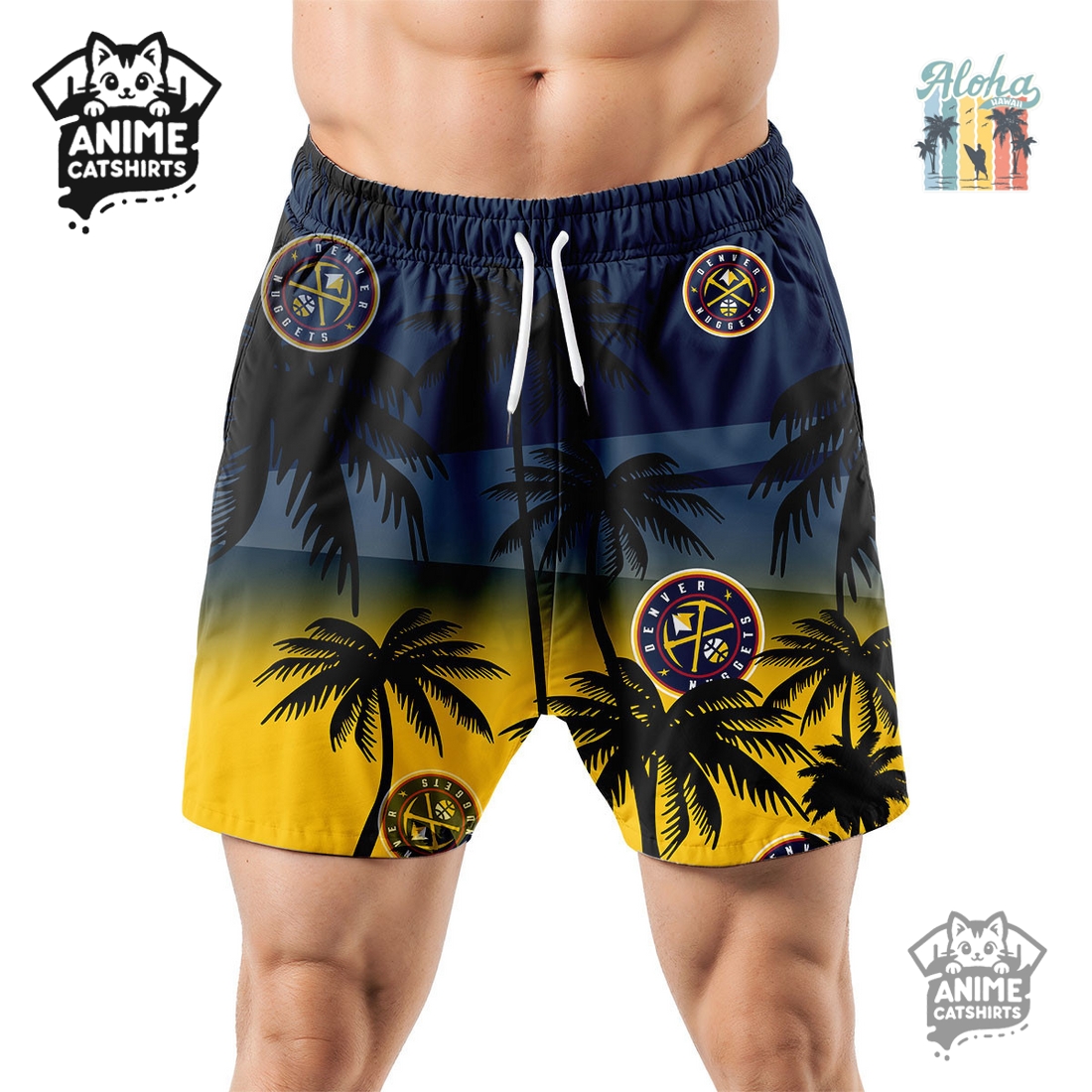 Denver Nuggets NBA Aloha Shirt Denver Nuggets NBA Aloha Shirt