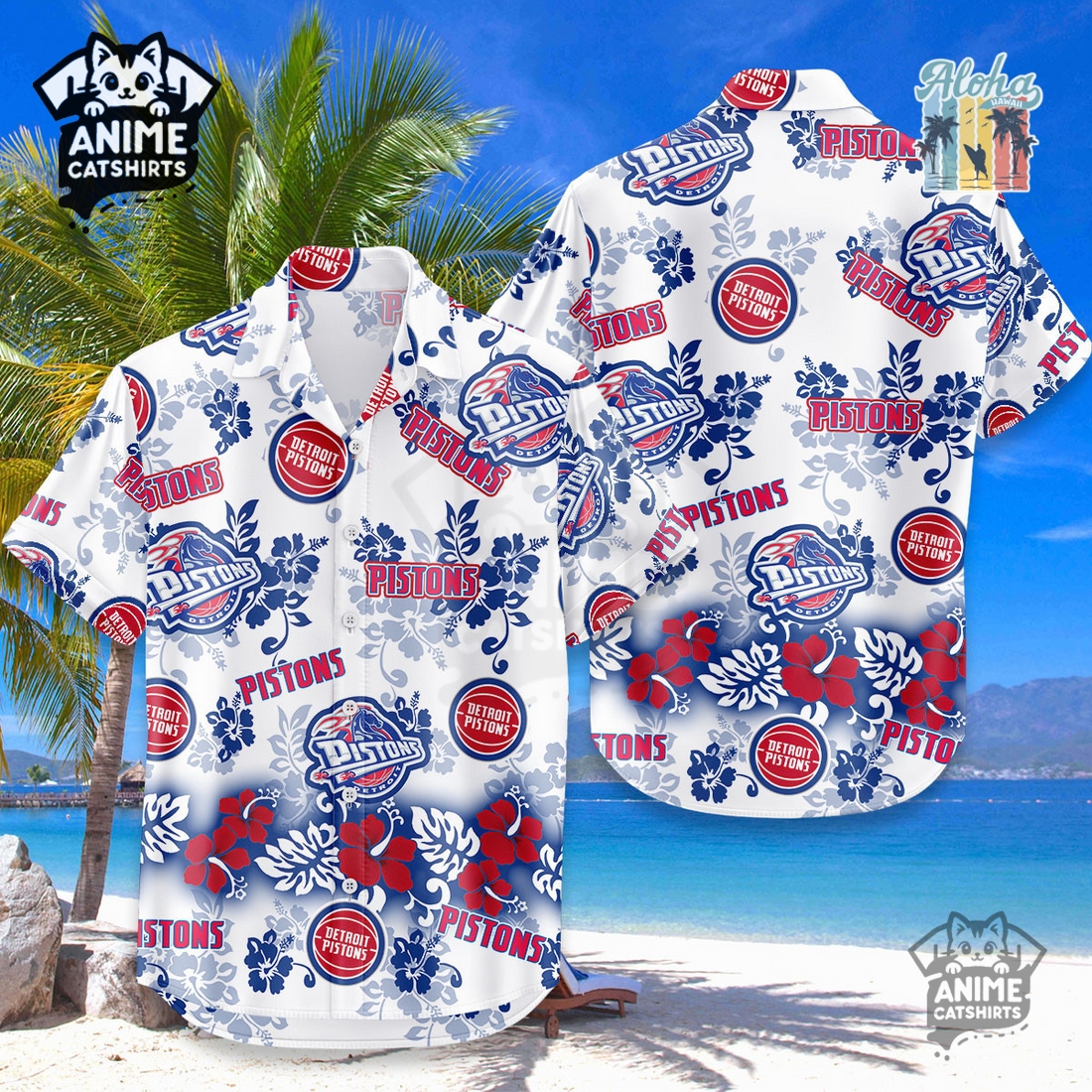 Los Angeles Clippers Aloha Paradise NBA Hawaiian Shirt Los Angeles Clippers Aloha Paradise NBA Hawaiian Shirt