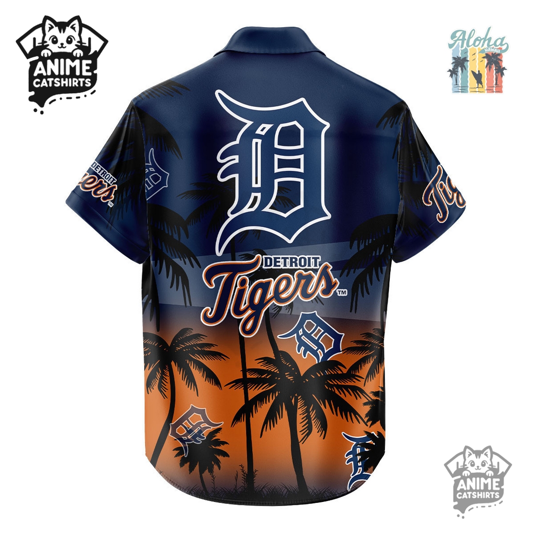 Detroit Tigers MLB Aloha Shirt Detroit Tigers MLB Aloha Shirt