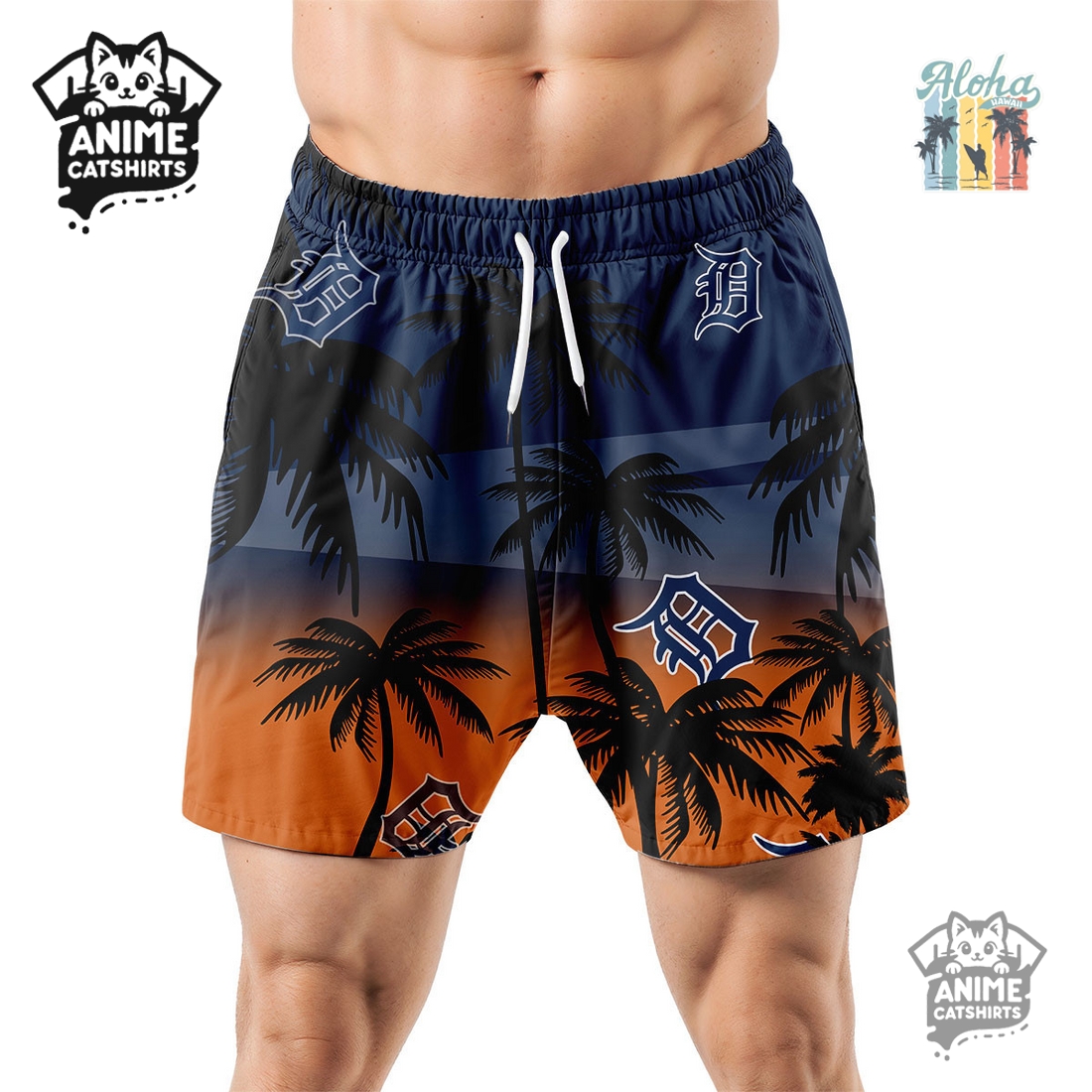 Detroit Tigers MLB Aloha Shirt Detroit Tigers MLB Aloha Shirt