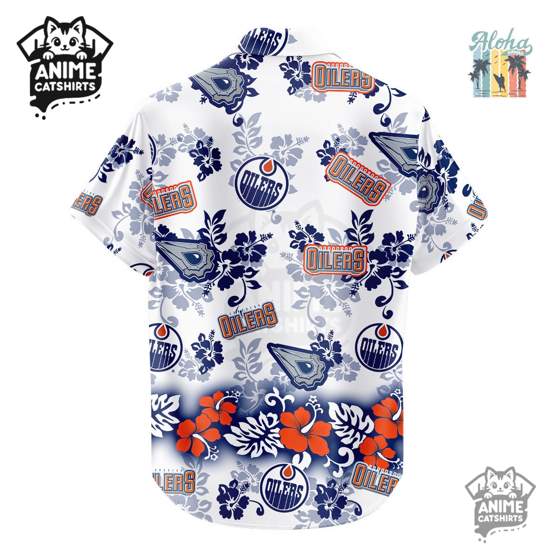 Edmonton Oilers Aloha Paradise NHL Hawaiian Shirt Edmonton Oilers Aloha Paradise NHL Hawaiian Shirt