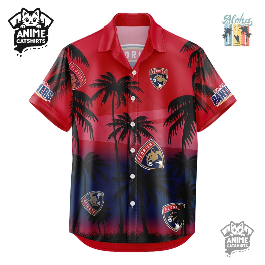 Florida Panthers NHL Aloha Shirt