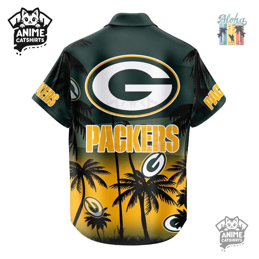 Green Bay Packers NFL Aloha Shirt Green Bay Packers NFL Aloha Shirt